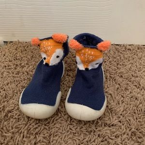 Blue Fox Memoire Baby Shoes and in Grey